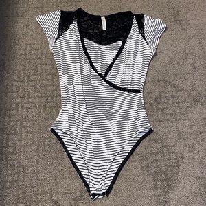 Deep V-neck Bodysuit